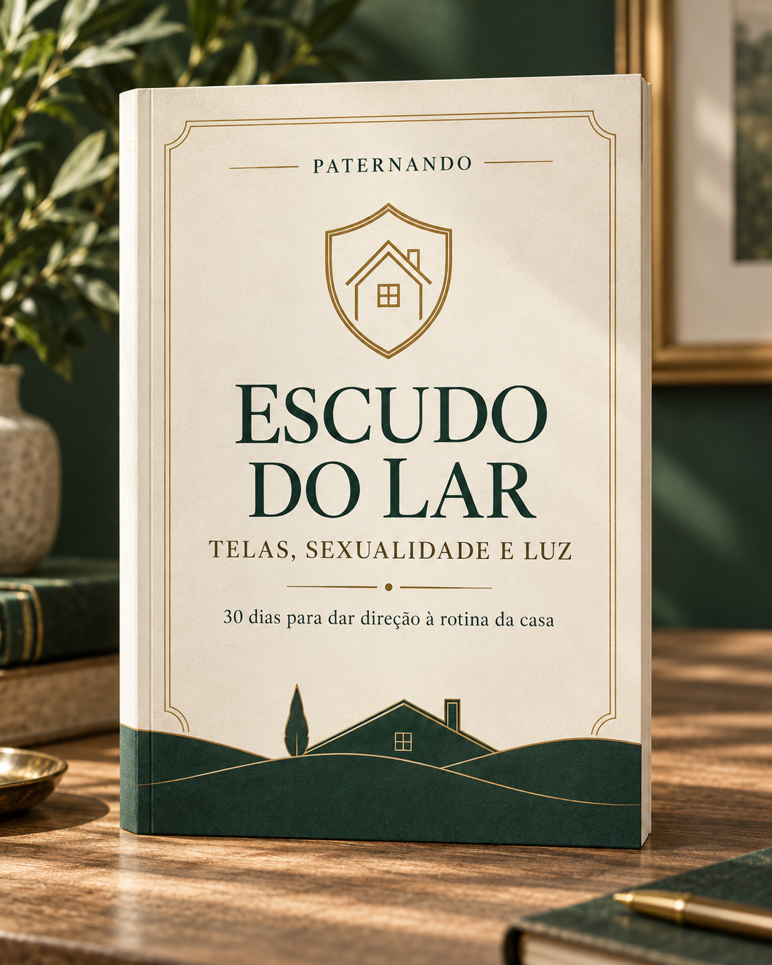 Mockup do guia Escudo do Lar: Telas, Sexualidade e Luz