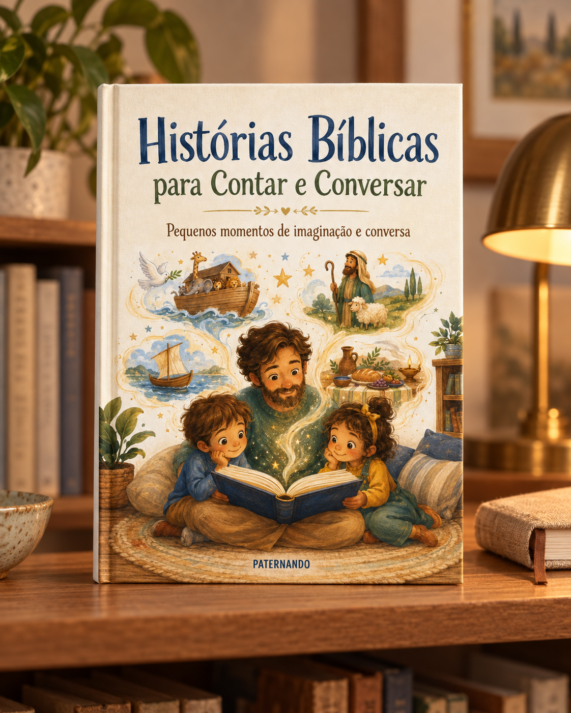 Mockup de Histórias Bíblicas para Contar e Conversar